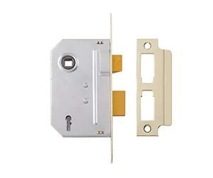 Yale Locks PM320PB30 3 Lever Mortice Sash Lock 80mm 3-inch - Polished Brass Finish