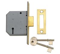 Yale Locks PM322 3 Lever Mortice Deadlock Polished Chrome 65mm 2.5in