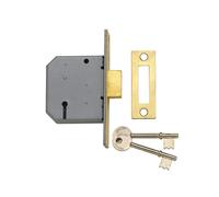 Yale Locks PM322CH25 3 Lever Mortice Dead Lock 64mm Polished Chrome Finish