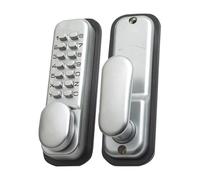 Yale Locks Push Button Door Lock Chrome Finish Hold Open Function