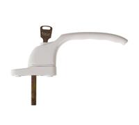 Yale Locks Pvcu Window Handle in White Yale Locks White