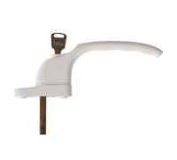 Yale Locks Pvcu Window Handle White (White Finish Ywhlck40N-Wh)
