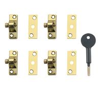 Yale Locks 8K118 Economy Window Lock Electo Brass Finish Pack 4 Visi Pack