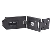 Yale - Y155B /160 / BK - 160mm Hardened Steel Hasp - Secure Gates - Secure Sheds - Suitable for Corners - High Protection