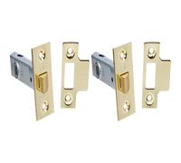 Yale Locks YALPM888B30 3-Inch Brass Finish Mortice Latch (Pack of 2)