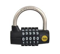 Yale Locks YALY16048 48 mm Steel Five Dial Combination Padlock