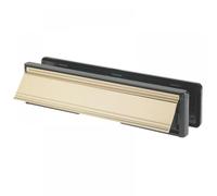 Yale Letterplate/Letterbox YLP44-06/32-CP Polished Gold 300 mm Fits 38-78 mm Doors