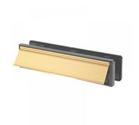 Yale YLP44-06/34-CP Letterplate/Letterbox, 300 mm, Fits 38-78 mm Doors, Gold Finish