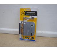 Yale Mortice Sash Lock PM320CH30 3-Lever 80mm (3-inch) Polished Chrome