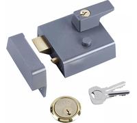 Yale P-1-DMG-PB-60 - P1 Double Locking Nightlatch 60mm - Dark Grey / Brass