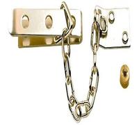 Yale P-1040-PB Door Chain, Polished Brass Finish, Standard Security, Visi Packed, suitable for Wooden doors