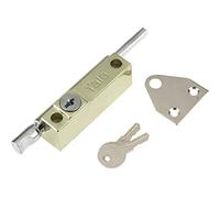 Yale P-124-PB Door Pushbolt, Polished Brass Finish, Standard Security, Visi Packed, suitable for aluminium doors and wooden doors