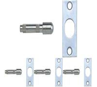 Yale P-125-SC Door Hinge Bolts, Satin Chrome Finish, Standard Security, Visi Packed, Suitable for External Doors (Pack of 4)