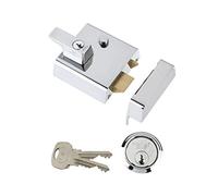 Yale Locks 630002215162 P2 Double Security Nightlatch 40mm Backset Chrome Finish Visi