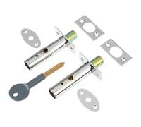 Yale P-2PM444-CH-2 Door Security Bolts - Chrome - Pack of 2