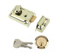 Yale Locks 630077105542 P77 Traditional Nightlatch 60Mm Backset Brasslux Finish Visi