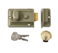 Yale P-77-ENB-PB-60 - Traditional Nightlatch - 60mm - Electro Nickel Brass Finis