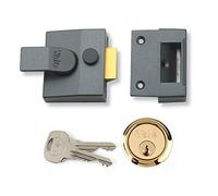 Yale P-85-DMG-PB-40 Deadlocking Nightlatch Case Only, Dark Metallic Finish, 40 mm Backset, High Security, with Automatic Deadlock