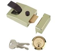 Original Yale Locks - Deadlocking Nightlatch 60mm, Polished Brass P-89-BLX-PB-60