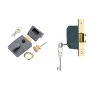 Yale P-89-DMG-PB-60 Deadlocking Nightlatch, 60 mm
