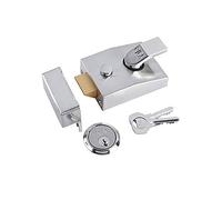 Yale P-89-SC-SC-60 - Deadlocking Nightlatch - 40mm - Chrome Finish - High Security with automatic deadlock