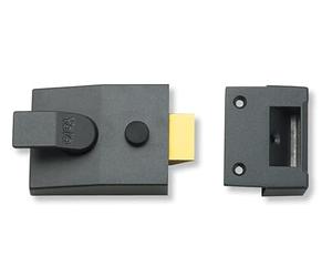 Yale P-89KC-DMG-60 - Deadlocking Nightlatch Case Only - 60mm - Dark Metallic Finish - High Security