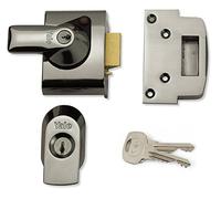 Yale P-BS2-CH-CH-40 - BS2 British Standard Nightlatch - 40mm - Chrome Finish - High Security Approved by Insurance Companies
