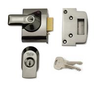 Yale P-BS2-CH-CH-40 - BS2 British Standard Nightlatch - 40mm - Chrome Finish - High Security Approved by Insurance Companies