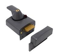 Yale P-BS2-DMG-PB-40, BS2 British Standard Nightlatch, Dark Metallic Finish, High Security Approved by Insurance Companies, Dark Metallic Gray, 40 mm