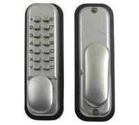 Yale - Push Button Door Lock - Chrome Finish - Hold Open Function - for Commercial Buildings or Private Home Use - Indoor Use Only