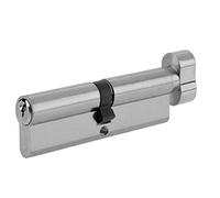 Yale P-ET3030-SNP Euro Thumbturn Cylinder, 3 Keys Supplied, Standard Security, Visi Packed, Suitable for All Door Types, 30:10:30 (70 mm), Nickel Finish