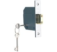 Yale British Standard 5 Lever Deadlock 76mm(3") Chrome Finish (P-M562-CH-80)
