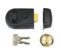 Yale P-Y3-BL-PB-60 - Contemporary Nightlatch - 60mm - Black Finish - Standard Security