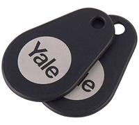 Yale P-YD-01-CON-RFIDT-BL Smart Door Lock Key Tags, Black, 2 Count (Pack of 1), One Size