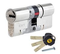 Yale P-YS3-4040N Anti-Snap 3 Star Euro Double Cylinder, High Security, 40:40 (80mm), Nickel Finish
