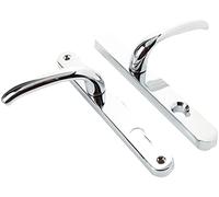 Yale P-YSHMK3LL-PC MK3 Security Door Handle, Chrome Finish, High Security, 92mm Centre, 215mm Fixing Holes Distance, Built in Cylinder Guard