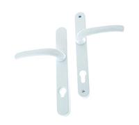 Yale P-YSHMK3LL-WH MK3 Security Door Handle, White Finish, High Security, 92mm Centre, 215mm Fixing Holes Distance, Built in Cylinder Guard