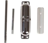 Yale P-YSMDC-PC Surface Mounted Door Closer, Spring Loaded with Adjustable Tensioner, Automatic Closure of Doors Up to 50 kg, Polished Chrome Finish