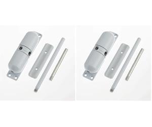 Yale P-YSMDC-WH Surface Mounted Door Closer, Spring Loaded with Adjustable Tensioner, Automatic Closure of Doors Up to 50 kg, White Finish (Pack of 2)