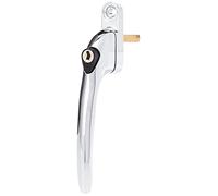 Yale Window Handles P-YWHLCK40N-PC - Universal 40mm Spindle, Lockable, Polished Chrome, Boxed