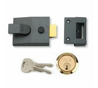 Yale P89 Automatic Night Latch Metallic Brass Deadlocking Door Security Lock