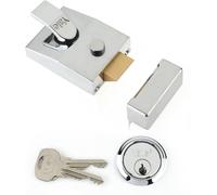 Yale P89 Chrome Night Latch Deadlocking Front Door Security Rim Lock Brand New