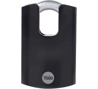 Yale Padlock Y300CB/63/127/1 – Maximum Security 62mm Boron Shackle, Hardened Steel, Black, 3 Keys