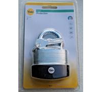 Yale - Y125B/60/133/1 High Security 60mm Laminated Steel Padlock - Open Hardened Steel Shackle - 3 Keys