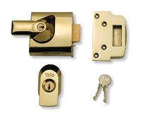 Yale P-BS1-DMG-PB-60, BS1 British Standard Nightlatch, 60 mm, Metallic Finish, High Security Approved by Insurance Companies, Dark Metallic Gray