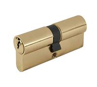 Yale PKM4050-PB - KM Superior 1 Star Euro Cylinder Lock - 40/50 (100mm) / 40:10:50 - Brass Finish - High Security