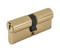 Yale PKM4050-PB - KM Superior 1 Star Euro Cylinder Lock - 40/50 (100mm) / 40:10:50 - Brass Finish - High Security