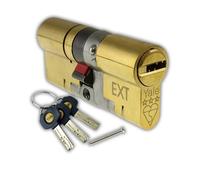 Yale P-YS3-3535B Anti-Snap 3 Star Euro Double Cylinder, High Security, 35:35 (70mm), Brass Finish