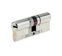 Yale Euro Double Cylinder Lock P-YS3-4040N Anti-Snap 3-Star High Security 40:40 80mm Nickel Finish