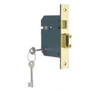 Yale PM550 5 Lever Sashlock 3" - Polished Brass